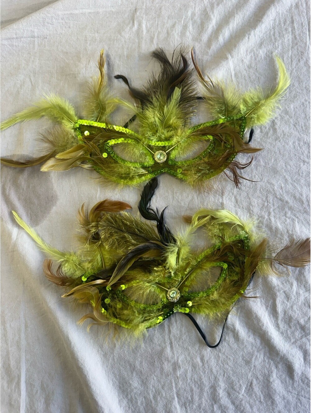 Pier 1 Imports Feather Mask Green